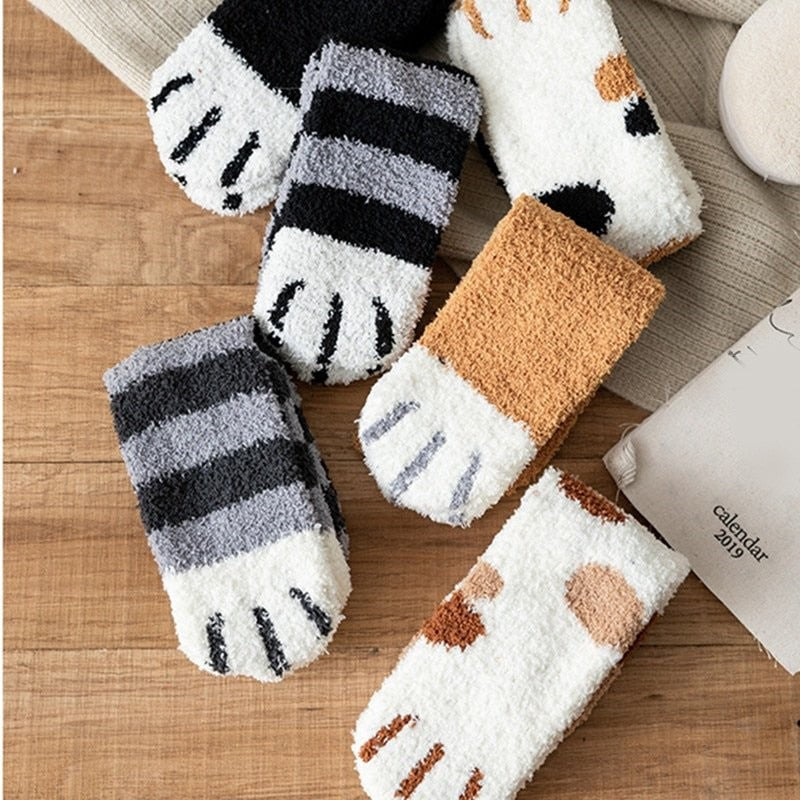 Chaussettes Fantaisie Chat/chaton Japonais - Taille 39-42, Bleu, Neuf Sans étiquette