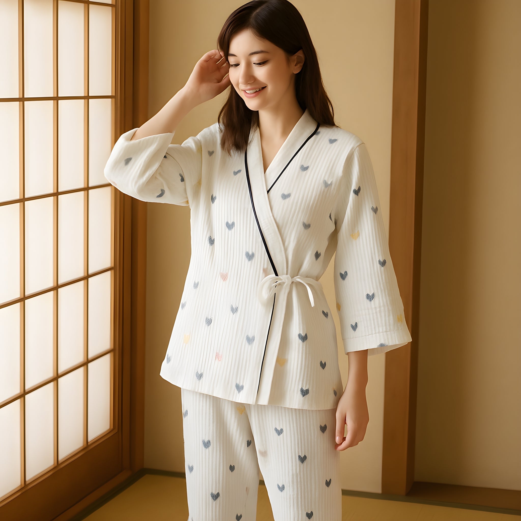 Japanse nacht Kimono - Vrouw | Dames kimono pyjama's - Japanse Kimono