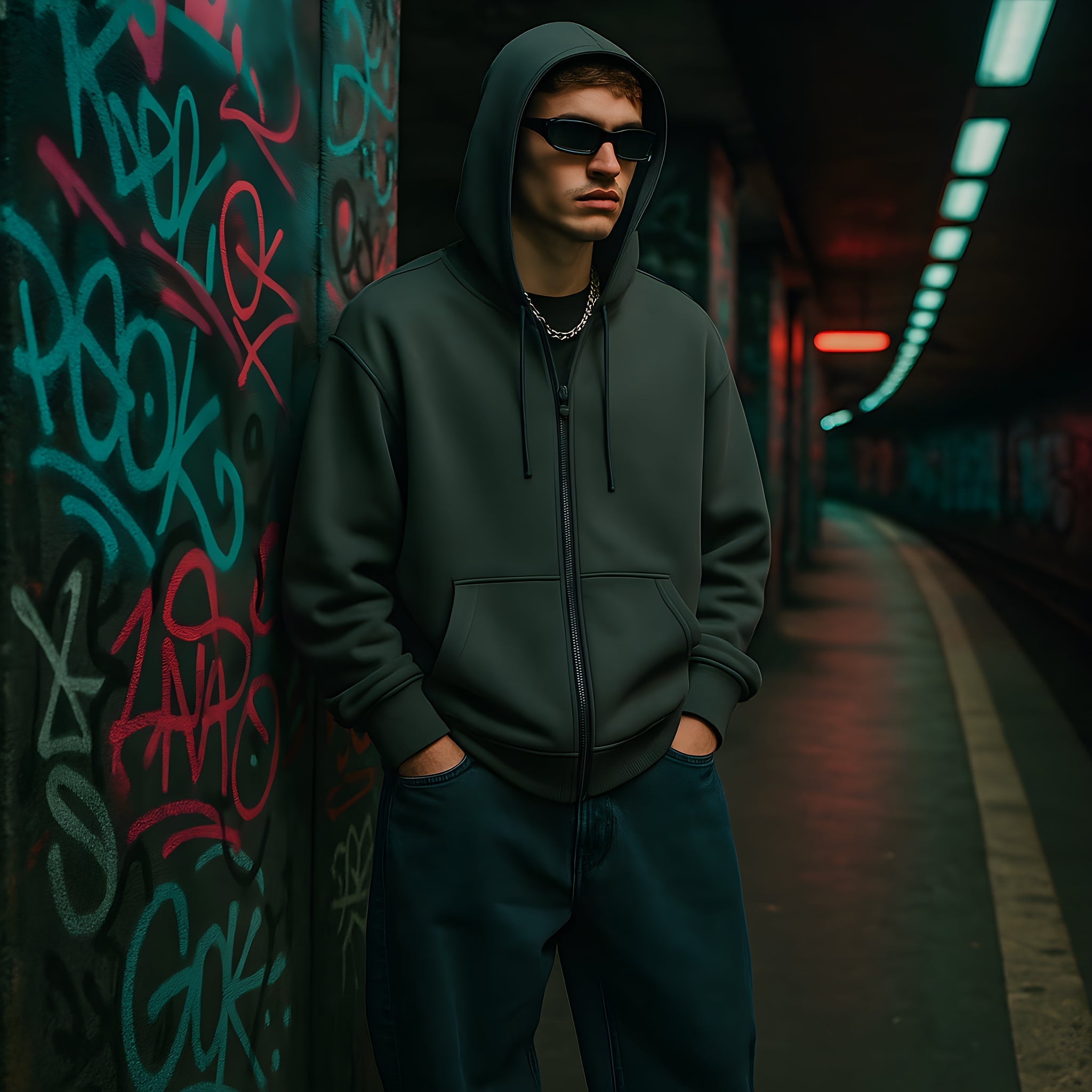 Hoodie Y2k Zip