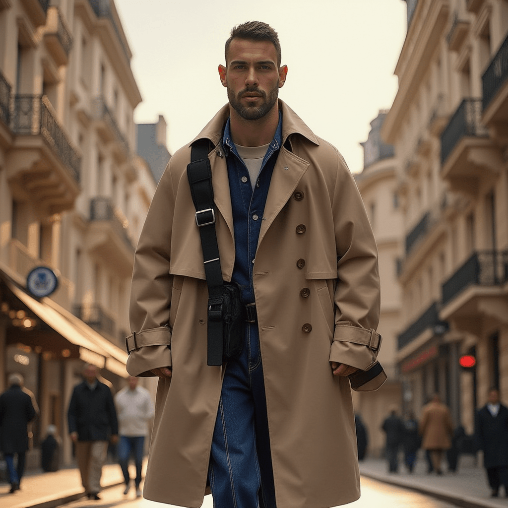 Manteau Beige Homme