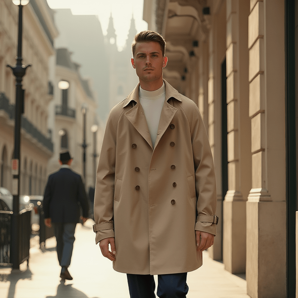 Manteau Beige Homme