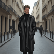 Manteau Cuir Homme