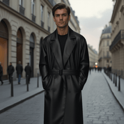 Manteau Cuir Homme