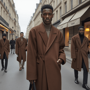 Manteau Long Homme Laine