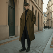 Manteau Vert Kaki Homme