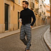 Pantalon à Carreau Homme