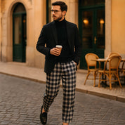 Pantalon à Carreau Homme
