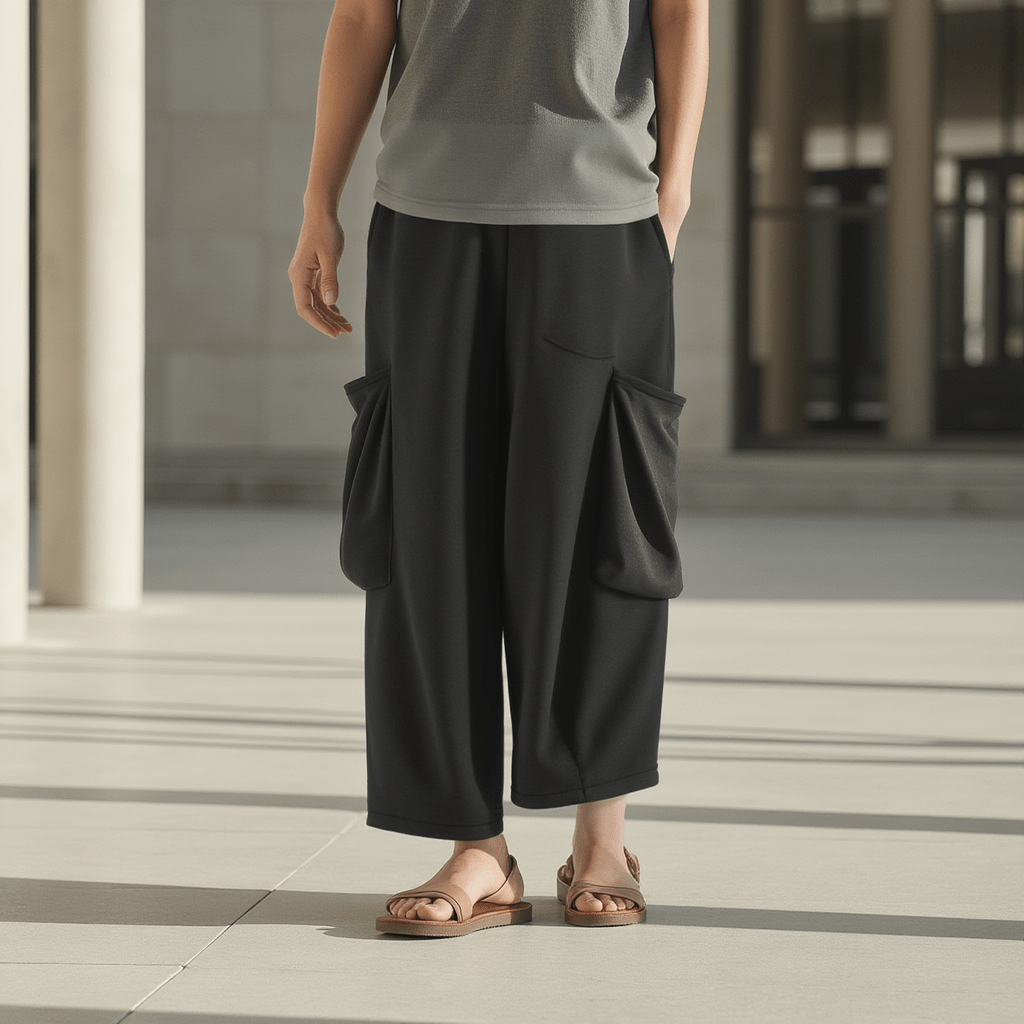 Pantalon Large Style Japonais