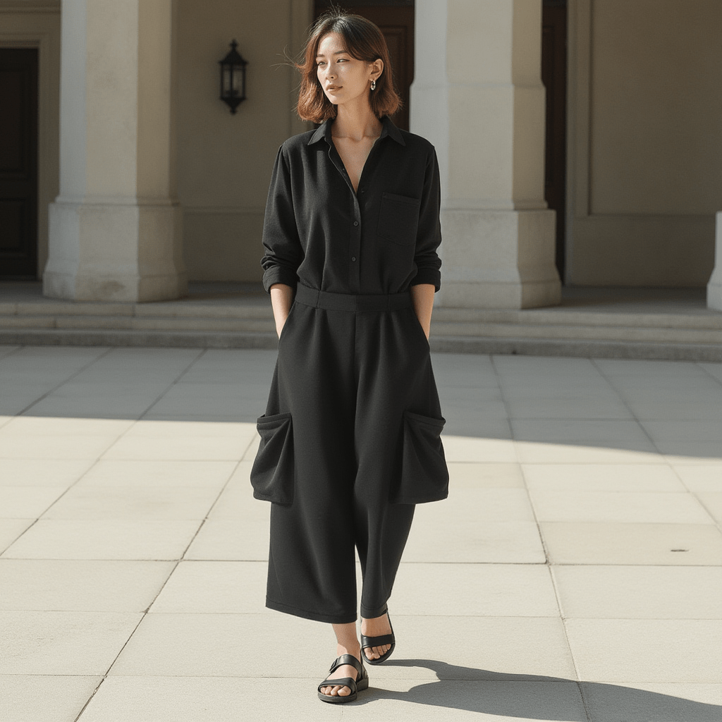 Pantalon Large Style Japonais