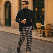 Pantalon à Carreau Homme
