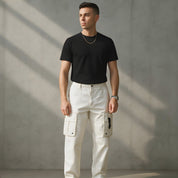 Cargo Blanc Homme