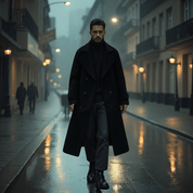 Trench Coat Homme Long