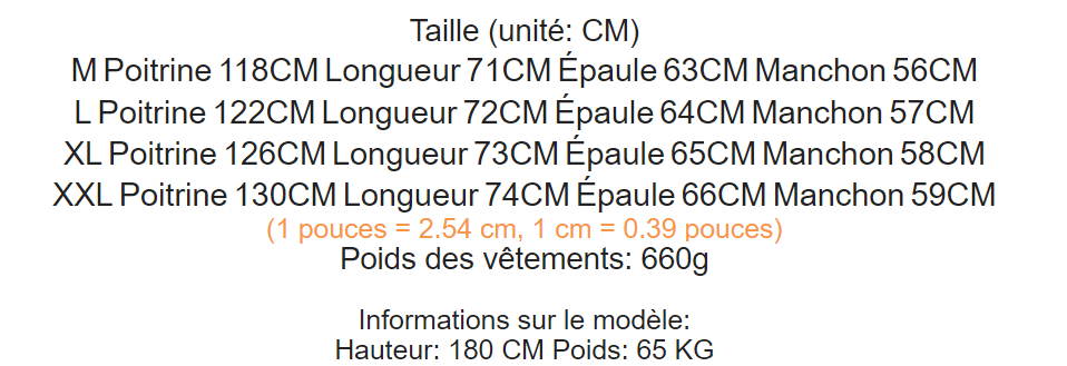 Cardigan Homme Casual guide des tailles