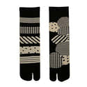 Chaussettes Tabi Japonaises Mi-Mollet - Motifs Kamawanu - Taille 39-43 - Coton, 5 Coloris - 11