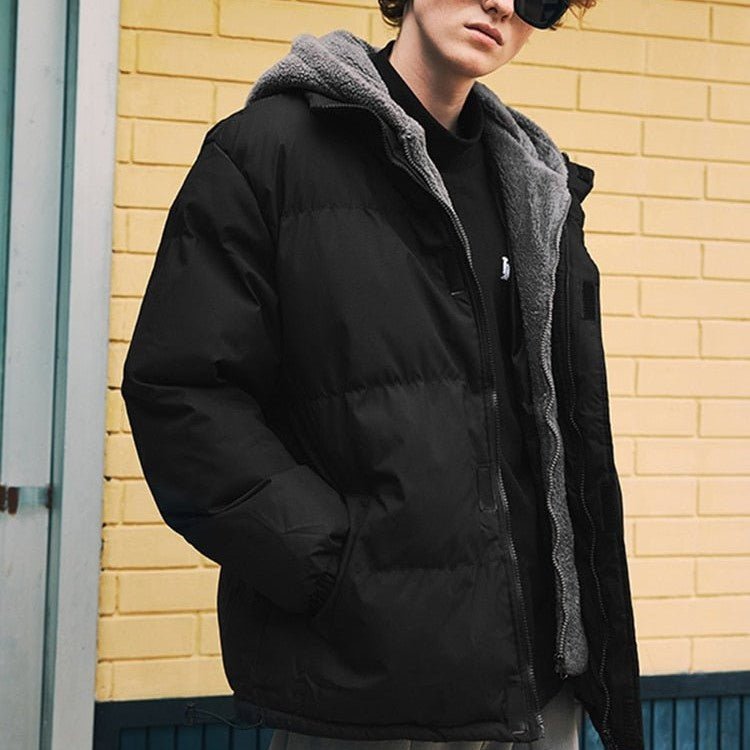 Doudoune Courte Noir Homme