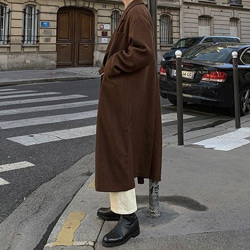 Manteau Long Homme Laine