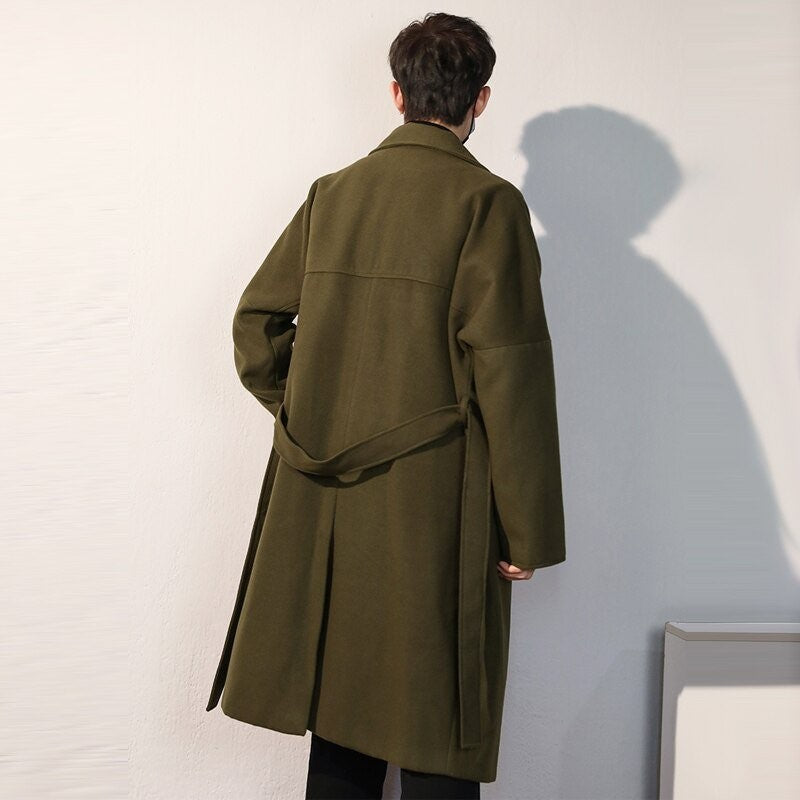 Manteau Vert Kaki Homme