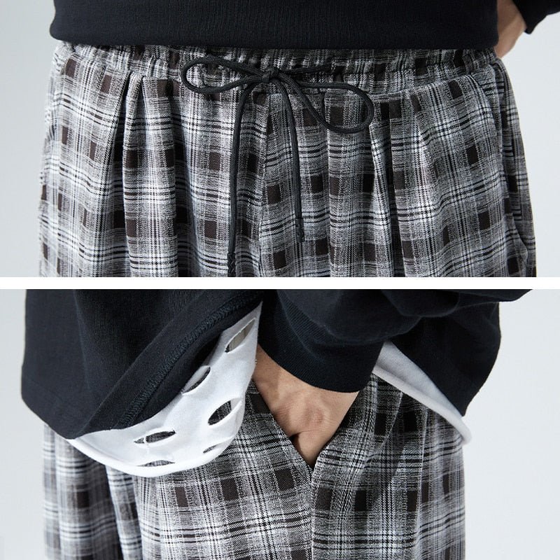 Pantalon à Carreau Homme