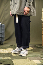 Pantalon Large Marron