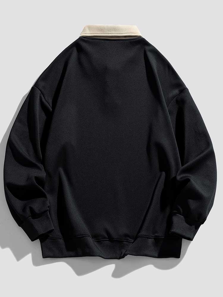 Pull Vintage Bouvy Marron Taille XL Automne Hiver Style Grandpacore