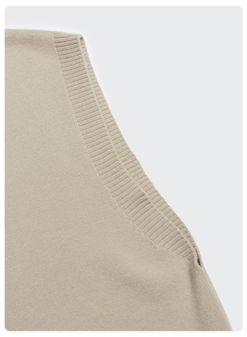 Pull Sans Manches Homme Noir