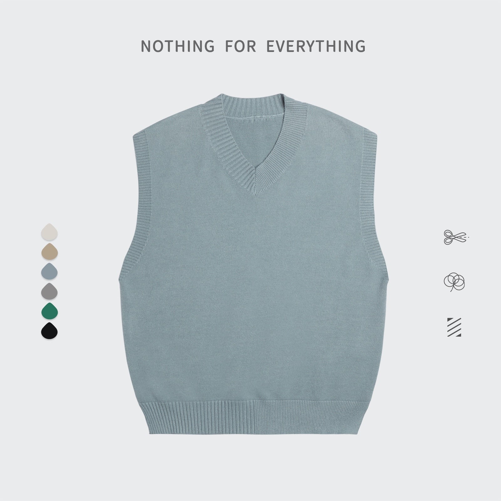 Pull Sans Manches Homme Noir