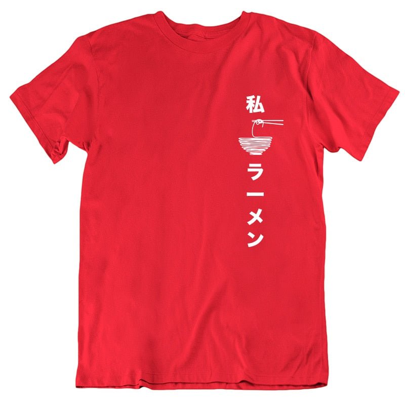 T-Shirt Japonais Oversize Imprimé