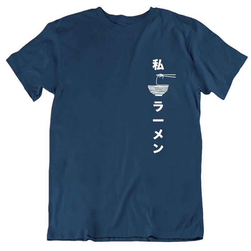 T-Shirt Japonais Oversize Imprimé