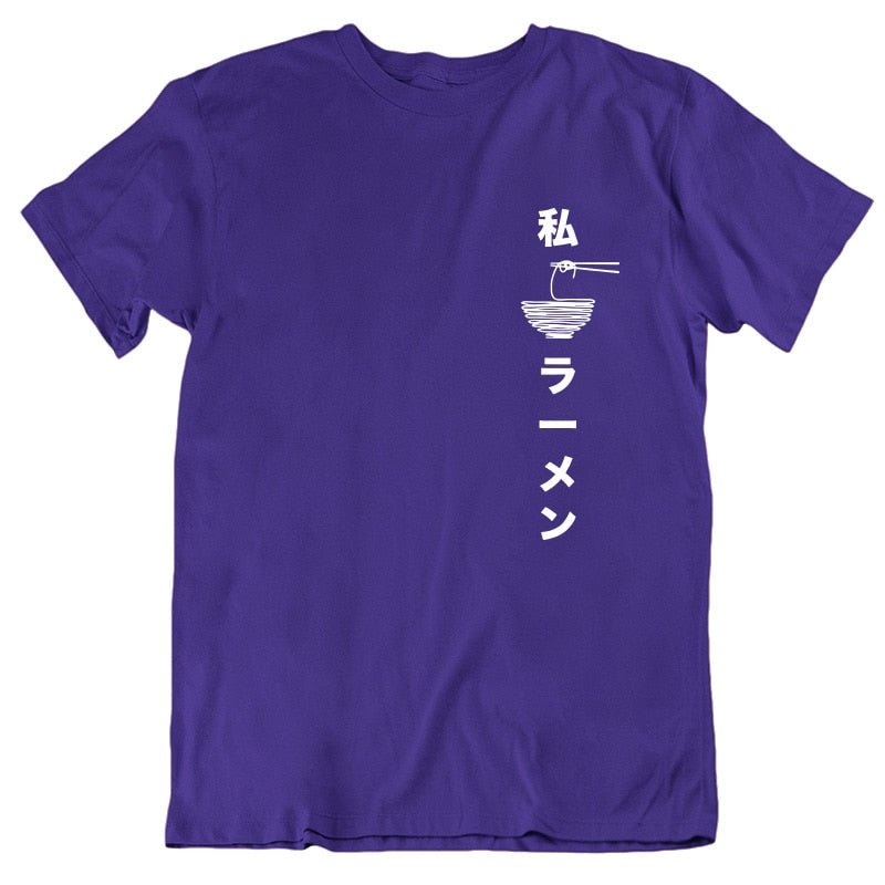 T-Shirt Japonais Oversize Imprimé