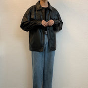 Veste En Cuir Pour Homme