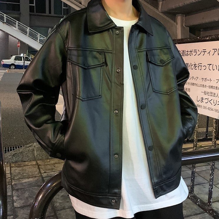 Veste En Cuir Pour Homme