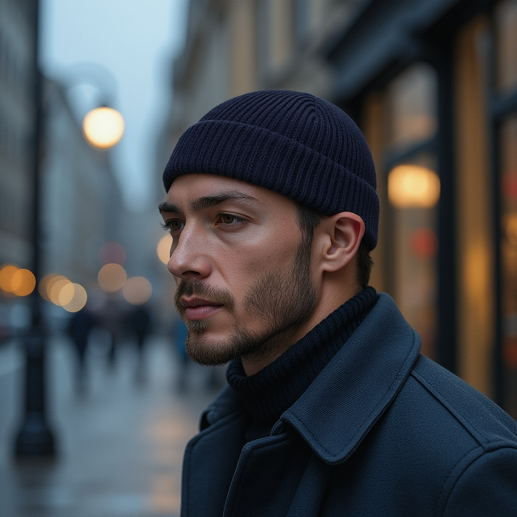 Bonnet Court Homme