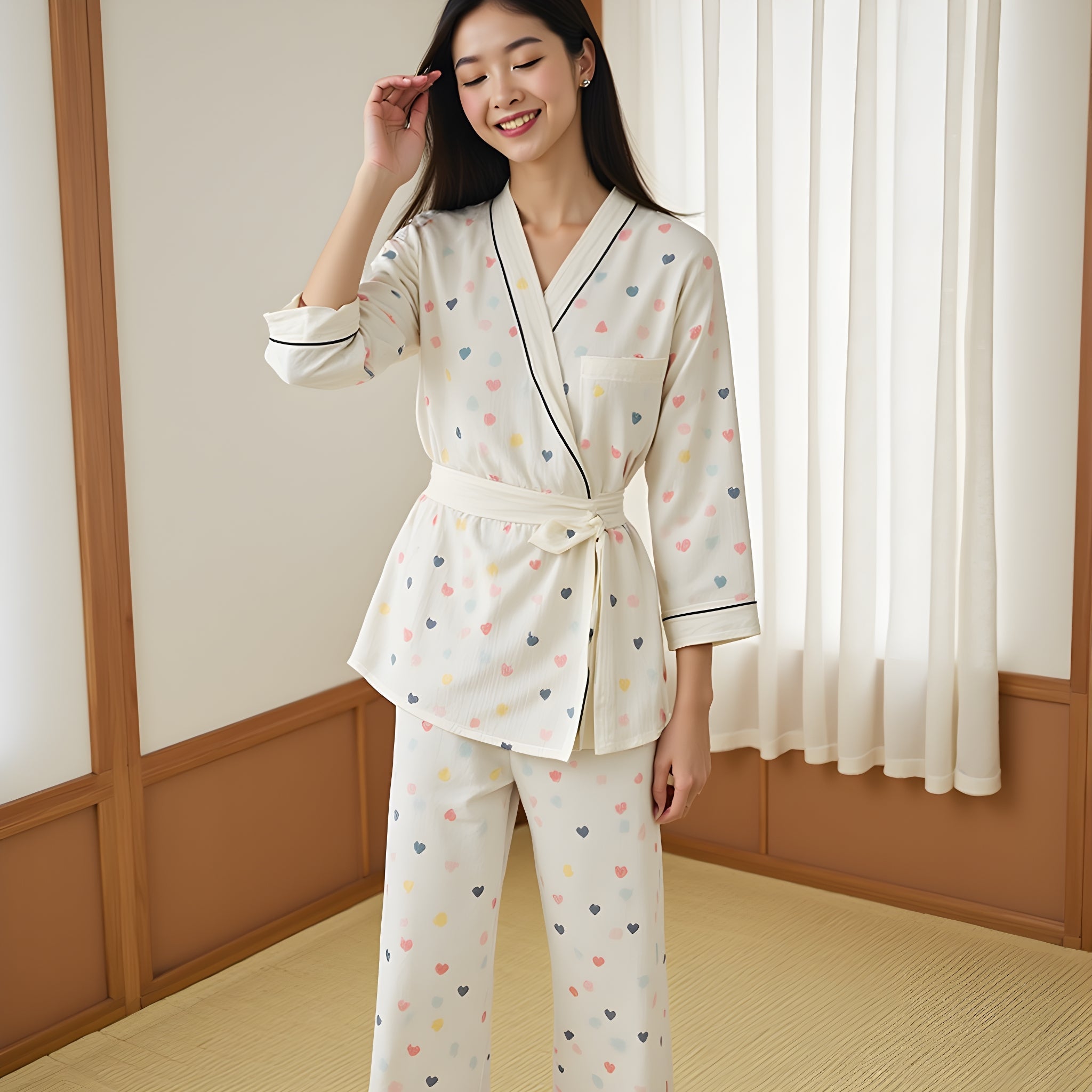 Ensemble Pyjama Femme Kimono