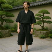 Short Japonais En Lin