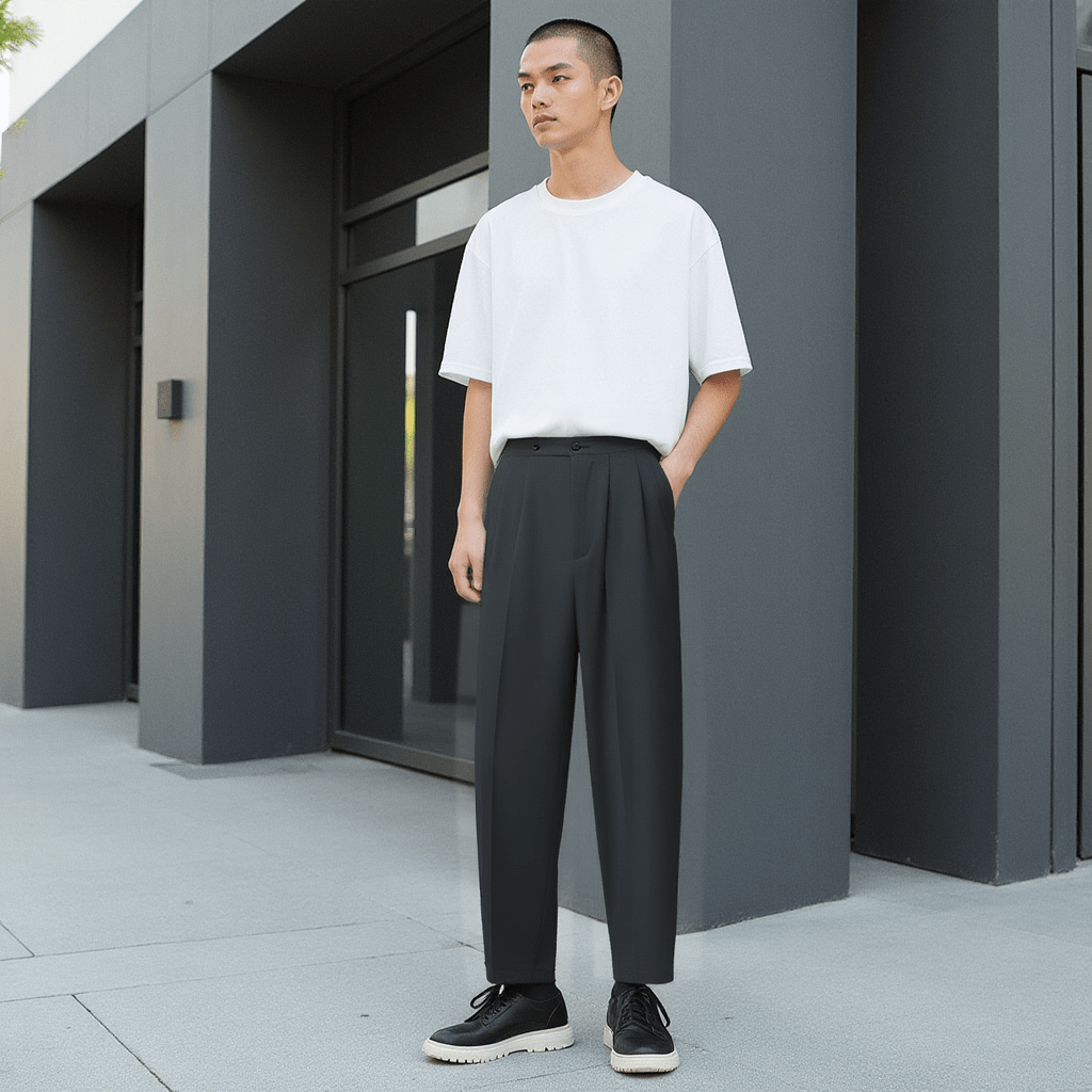 Pantalon Noir Homme