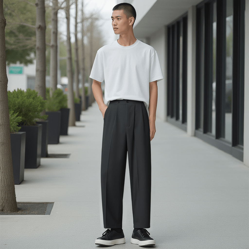Pantalon Noir Homme
