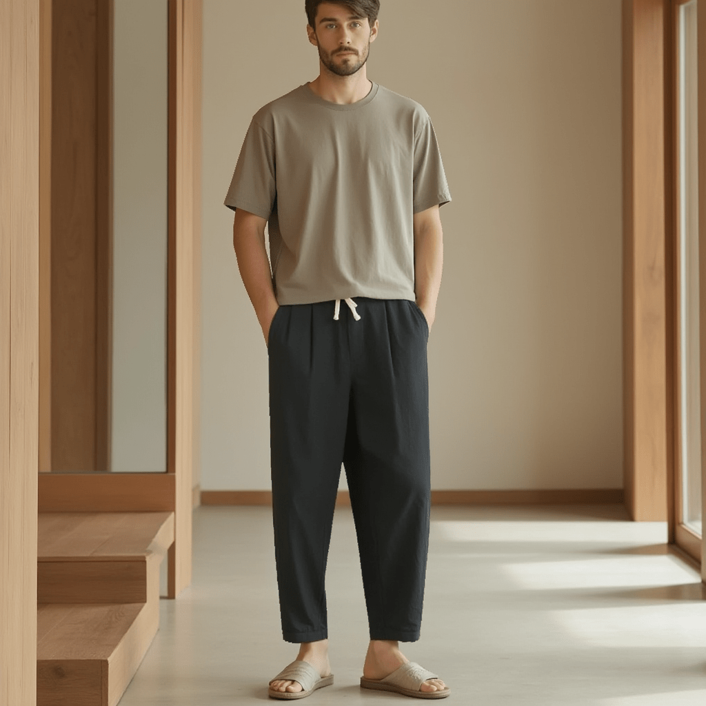 Pantalon Style Japonais Homme