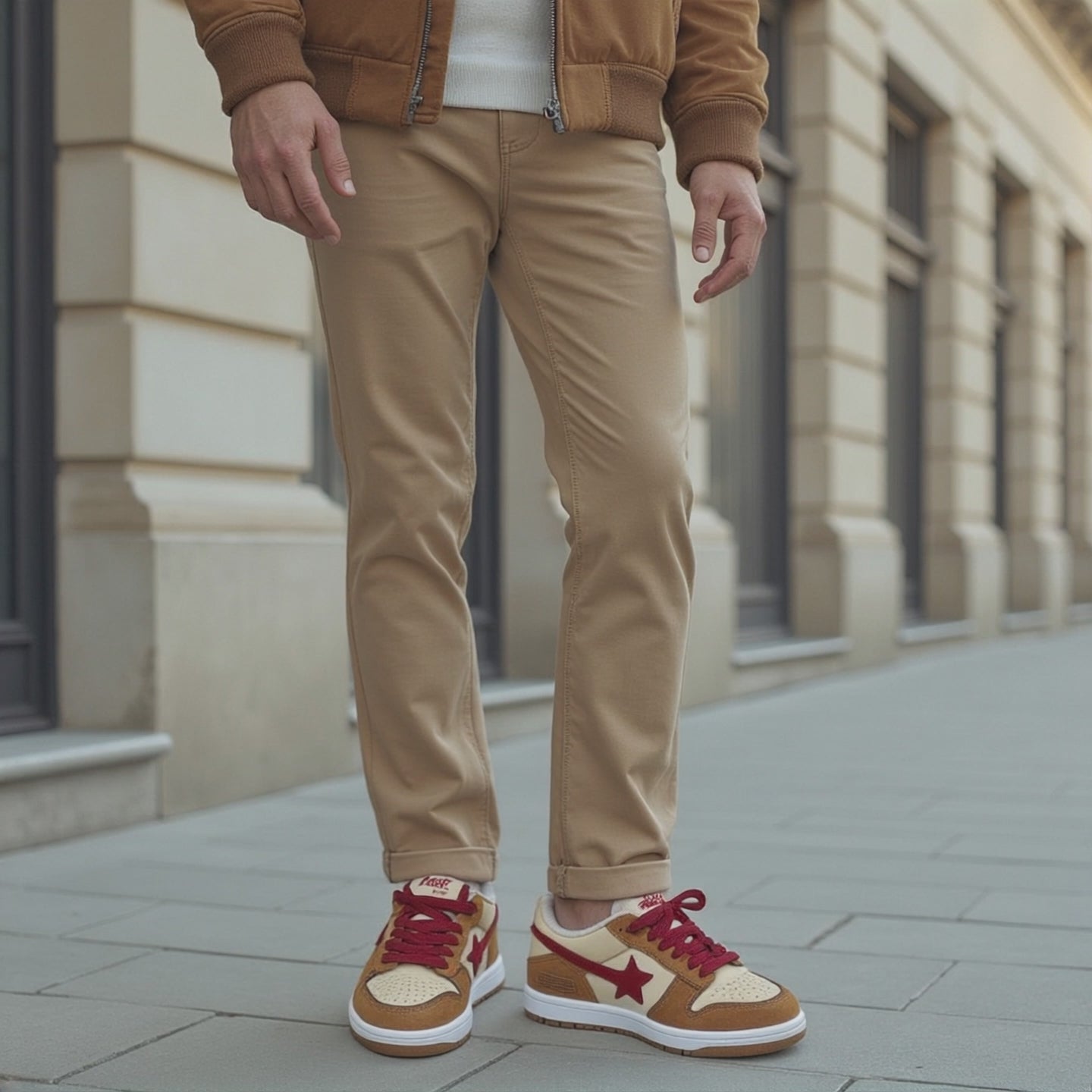 Sneakers Marron Homme