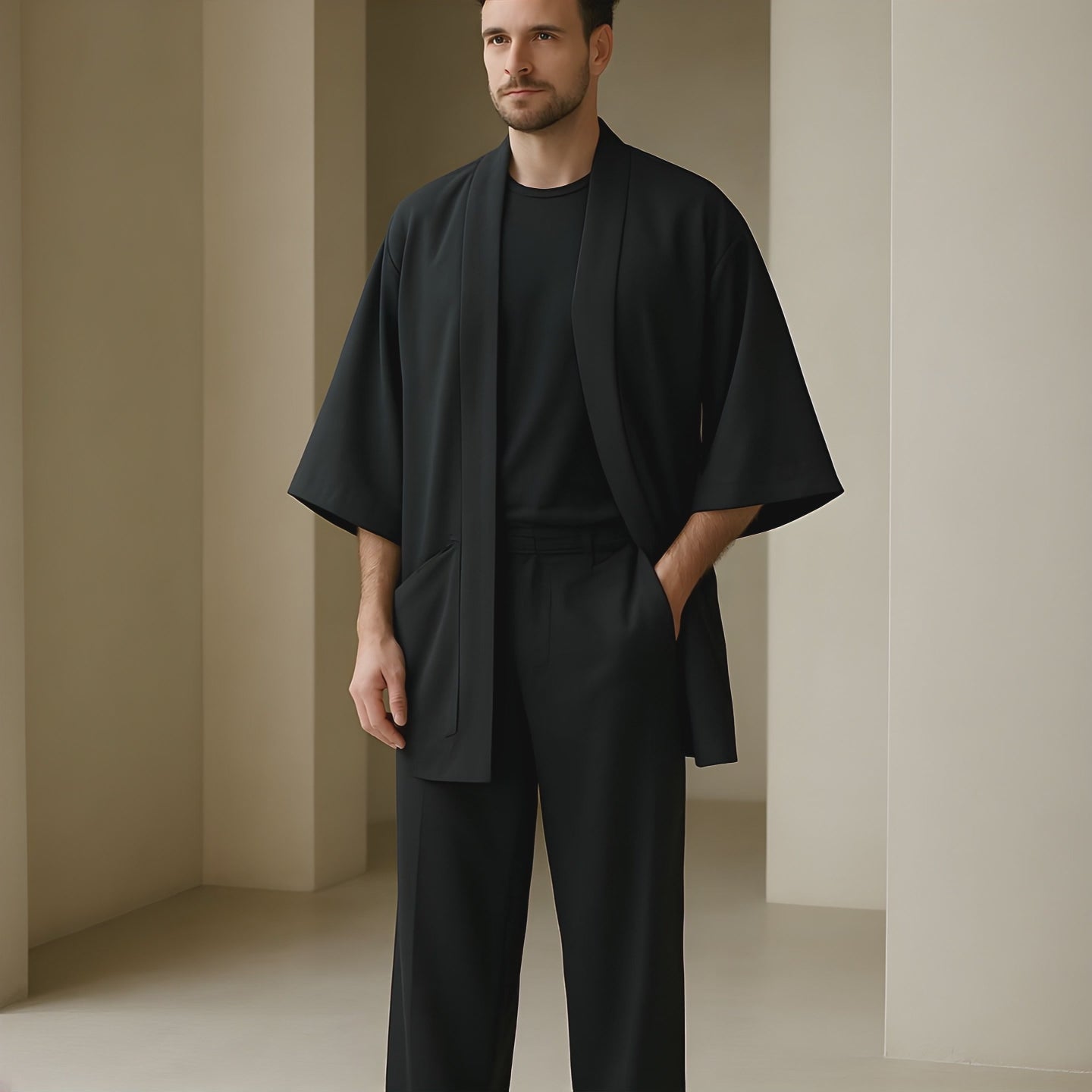Veste Kimono Noir