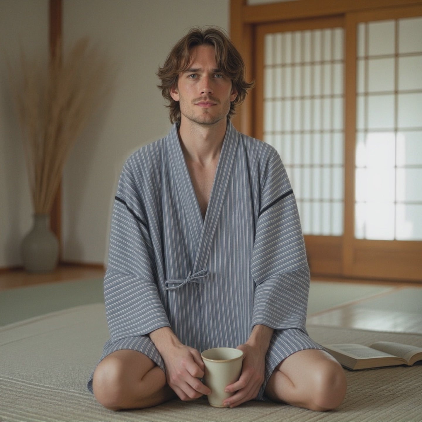 Pyjama Japonais Homme | Rayure