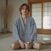 Pyjama Japonais Homme | Rayure