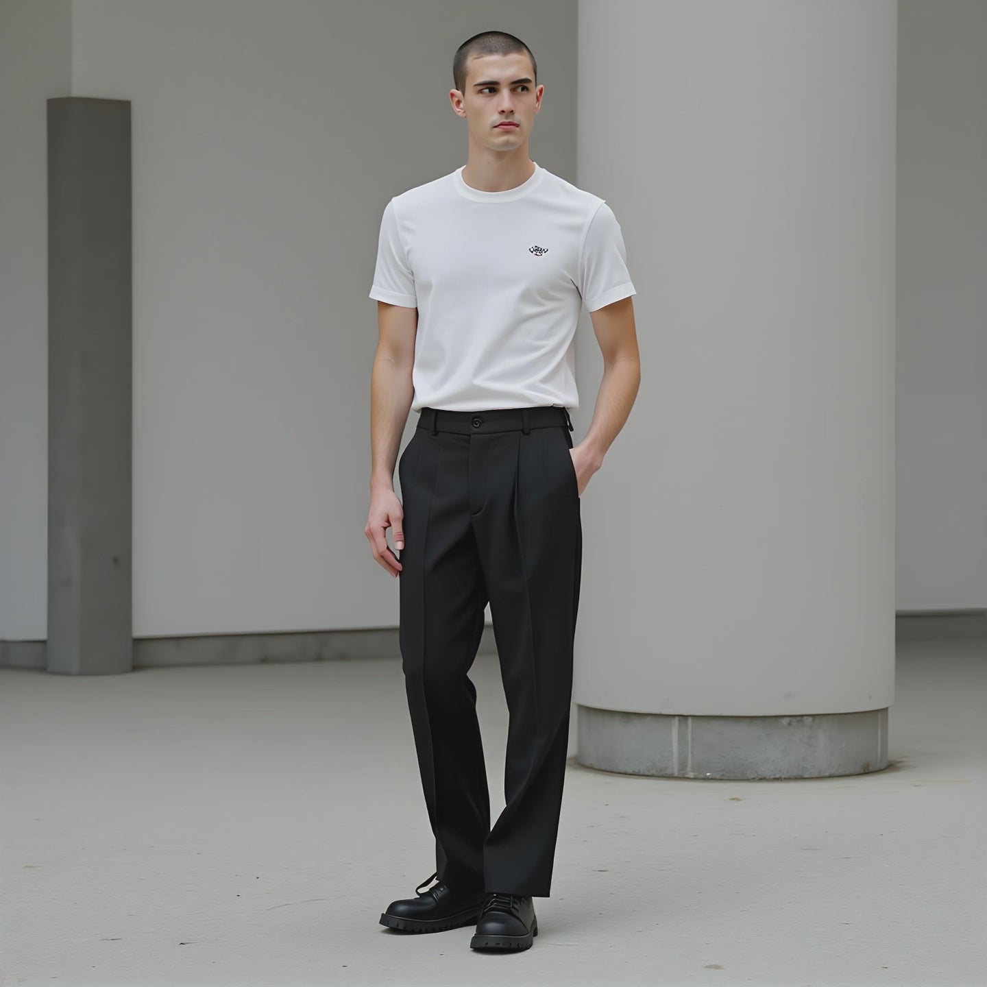 Pantalon Noir Homme