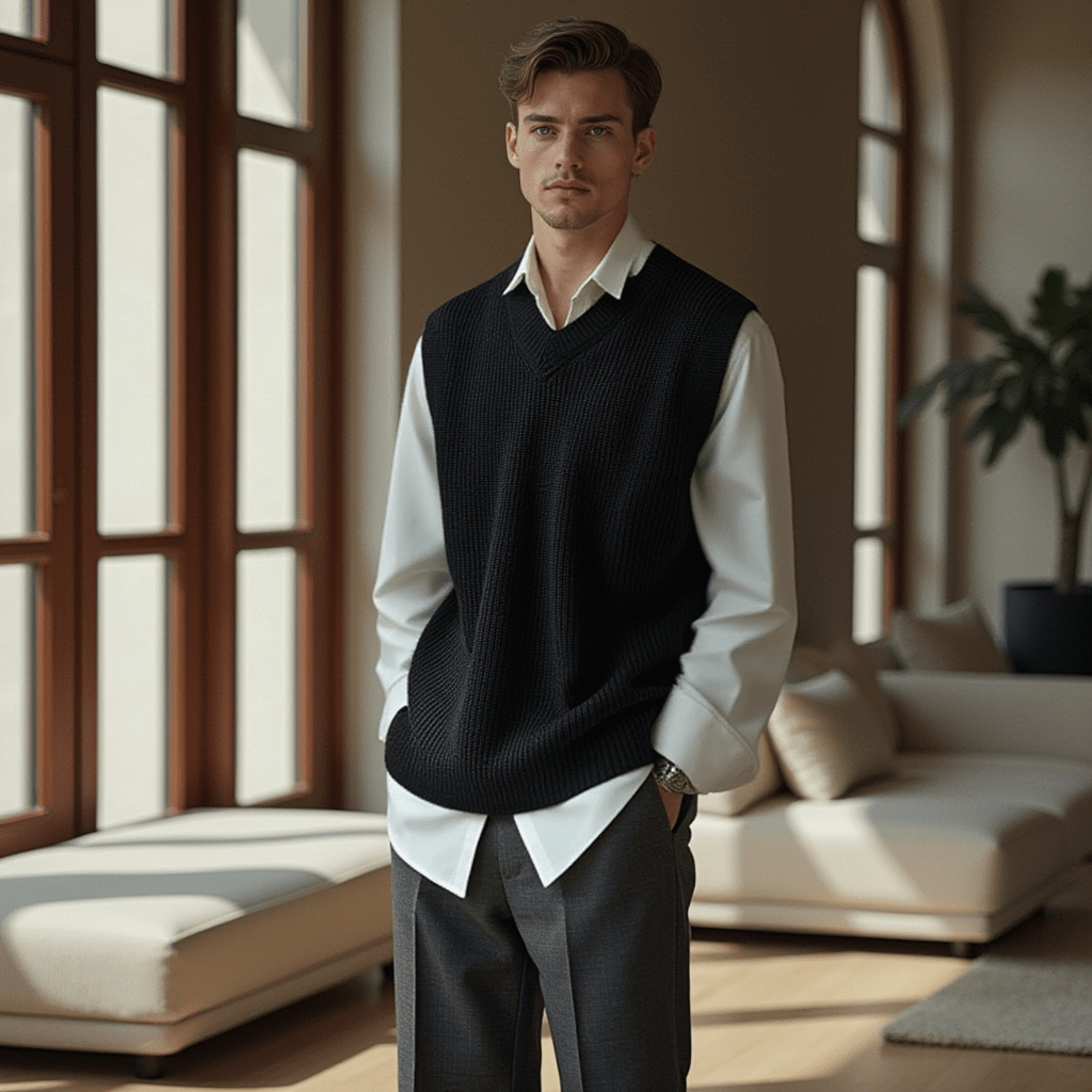 Pull Sans Manches Pour Homme