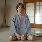 Pyjama Japonais Homme | Rayure