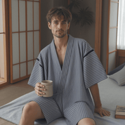 Pyjama Japonais Homme | Rayure