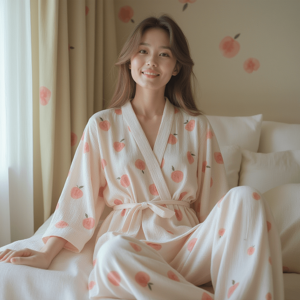 Pyjama Kimono Femme Coton