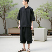 Short Japonais En Lin