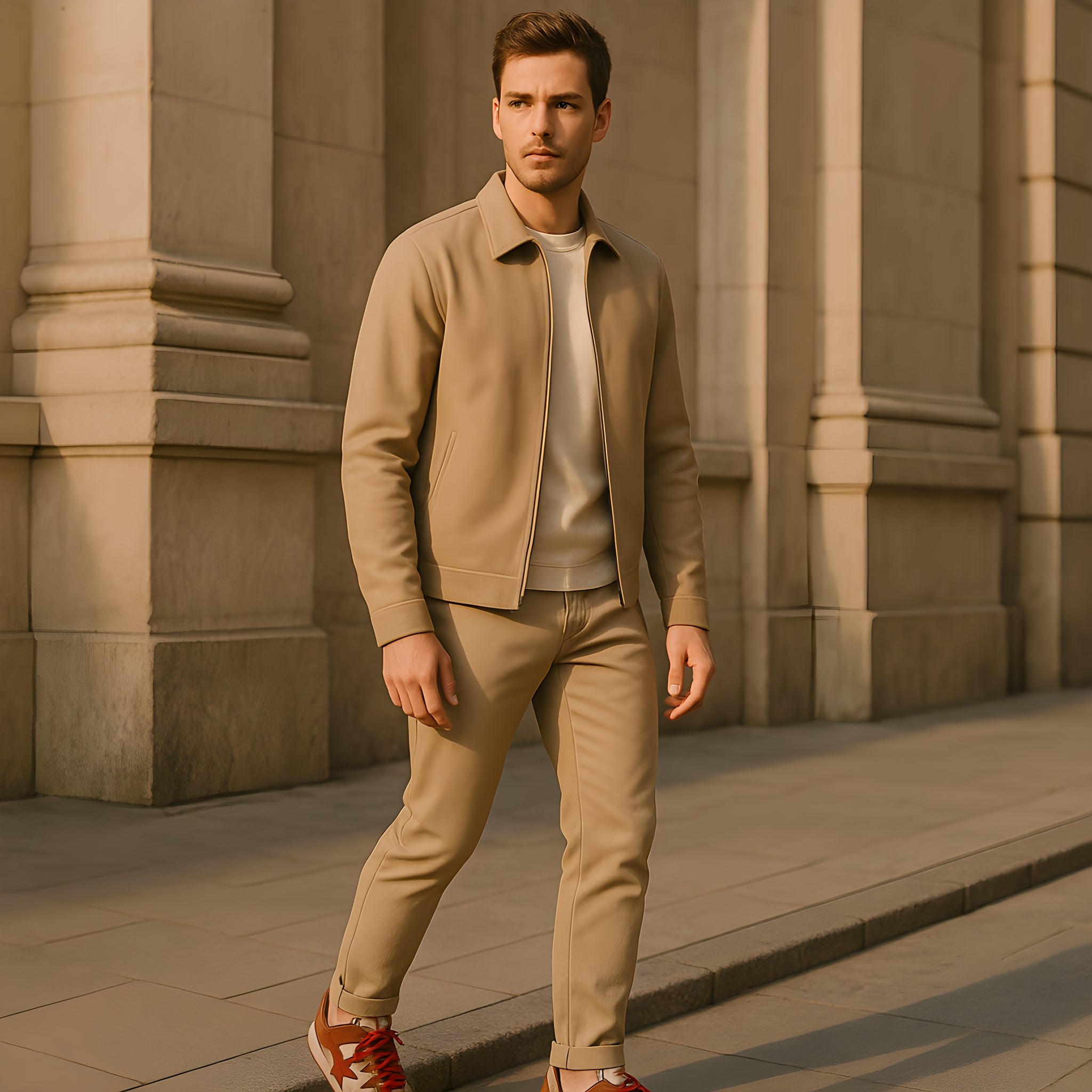 Sneakers Marron Homme