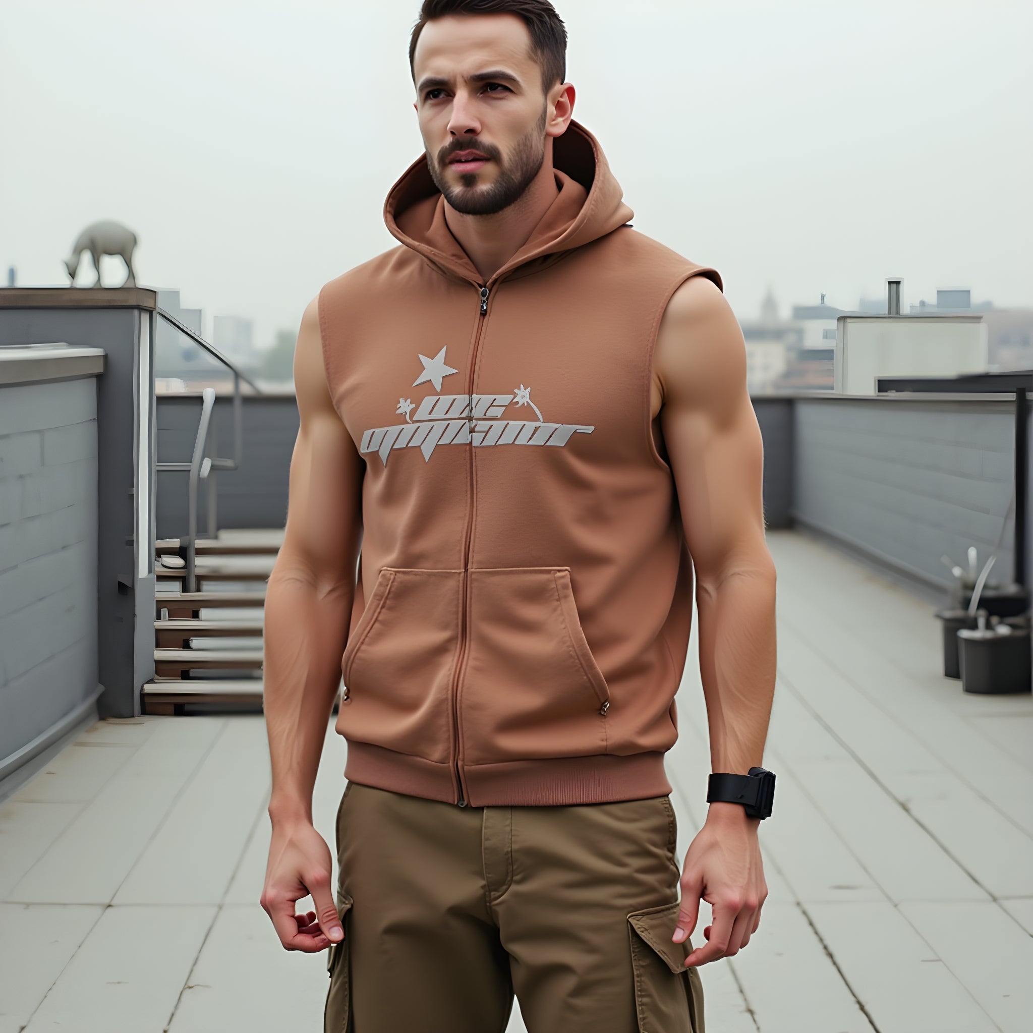 Sweat Sans Manche Homme