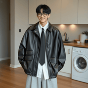Veste Cuir Homme Vintage